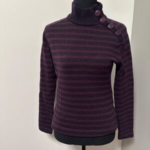 *MOUNTAIN HARDWEAR* Maroon x Purple Striped Long Sleeve Sweater Size XS